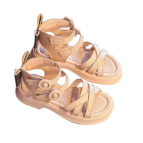 Briskorry Sandalen Mädchen 36 Atmungsaktive Strandschuhe Prinzessin Schuhe Kinderschuhe Anti-Rutsch Sommerschuhe Bequeme Riemchensandalen Freizeitschuhe Rutschfest pantoletten Flache Sandaletten von Briskorry