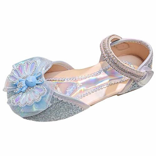 Briskorry Sandalen Mädchen 36 Flache Sandaletten Bequeme Riemchensandalen Atmungsaktive Strandschuhe Prinzessin Schuhe Kinderschuhe Anti-Rutsch Sommerschuhe Rutschfest pantoletten Freizeitschuhe von Briskorry