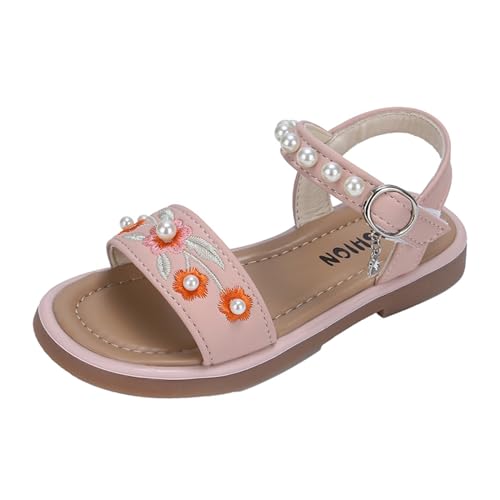 Briskorry Sandalen Mädchen 36 Flache Sandaletten Bequeme Riemchensandalen Atmungsaktive Strandschuhe Rutschfest pantoletten Freizeitschuhe Prinzessin Schuhe Kinderschuhe Anti-Rutsch Sommerschuhe von Briskorry