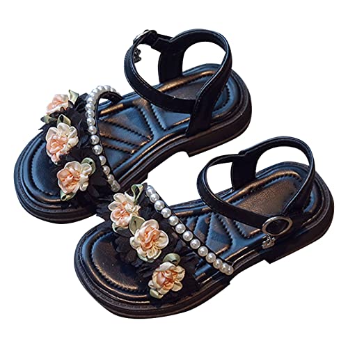 Briskorry Sandalen Mädchen 36 Freizeitschuhe Rutschfest pantoletten Atmungsaktive Strandschuhe Bequeme Riemchensandalen Flache Sandaletten Prinzessin Schuhe Kinderschuhe Anti-Rutsch Sommerschuhe von Briskorry