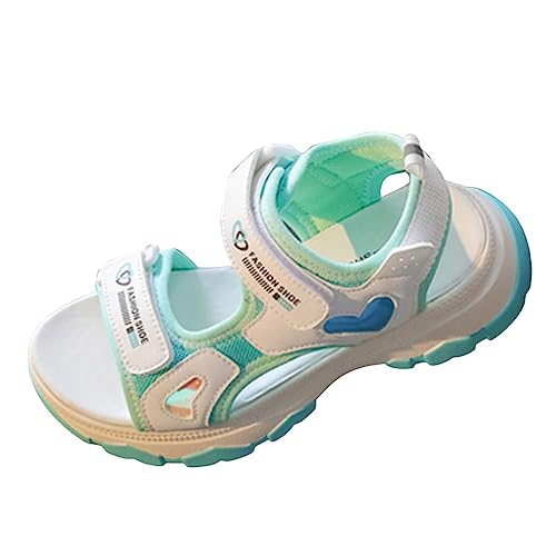 Briskorry Sandalen für Mädchen 36 Bequeme Sommerschuhe Atmungsaktive Strandschuhe Riemchensandalen mit Klettverschluss Open Toe Kinderschuhe Sommersandalen Freizeitschuhe Prinzessin Schuhe von Briskorry