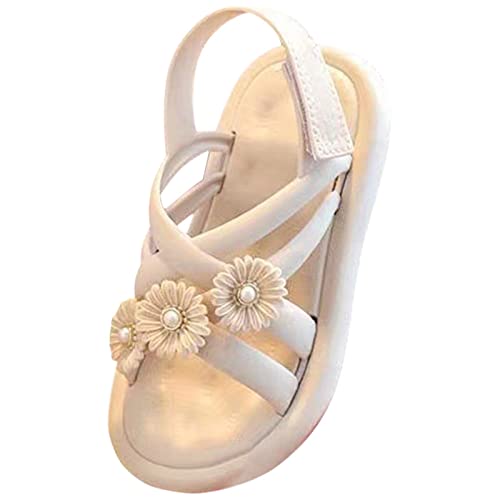 Briskorry Sandalen für Mädchen Anti-Rutsch Sommerschuhe Prinzessin Schuhe Kinderschuhe Flache Sandaletten Rutschfest pantoletten Atmungsaktive Strandschuhe Bequeme Riemchensandalen Freizeitschuhe von Briskorry