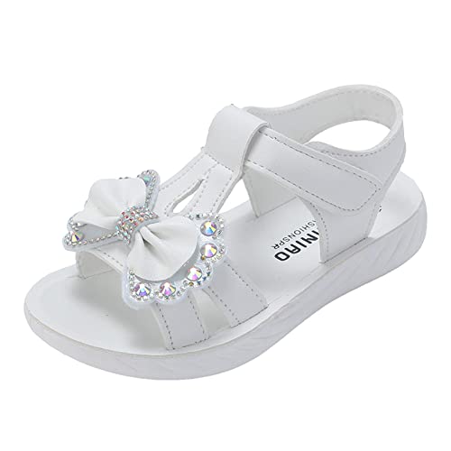 Briskorry Sandalen für Mädchen Anti-Rutsch Sommerschuhe Prinzessin Schuhe Kinderschuhe Freizeitschuhe Rutschfest pantoletten Atmungsaktive Strandschuhe Bequeme Riemchensandalen Flache Sandaletten von Briskorry