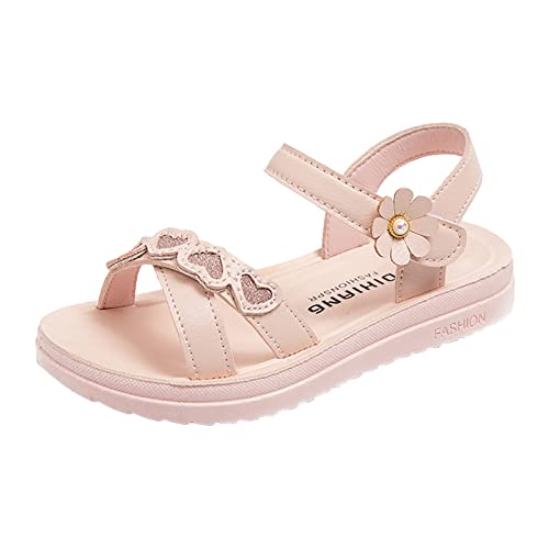 Briskorry Sandalen für Mädchen Anti-Rutsch Sommerschuhe Rutschfest pantoletten Flache Sandaletten Bequeme Riemchensandalen Freizeitschuhe Prinzessin Schuhe Kinderschuhe Atmungsaktive Strandschuhe von Briskorry