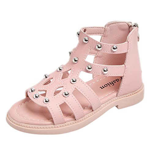 Briskorry Sandalen für Mädchen Atmungsaktive Strandschuhe Prinzessin Schuhe Kinderschuhe Flache Sandaletten Bequeme Riemchensandalen Anti-Rutsch Sommerschuhe Rutschfest pantoletten Freizeitschuhe von Briskorry