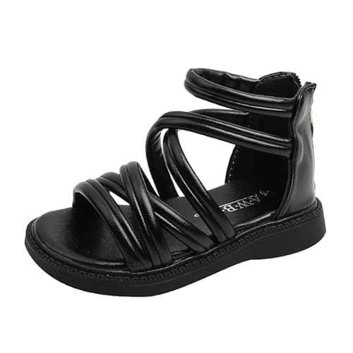 Briskorry Sandalen für Mädchen Flache Sandaletten Rutschfest pantoletten Atmungsaktive Strandschuhe Bequeme Riemchensandalen Freizeitschuhe Prinzessin Schuhe Kinderschuhe Anti-Rutsch Sommerschuhe von Briskorry