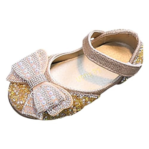 Briskorry Sandalen für Mädchen Flache Sandaletten Rutschfest pantoletten Freizeitschuhe Bequeme Riemchensandalen Atmungsaktive Strandschuhe Prinzessin Schuhe Kinderschuhe Anti-Rutsch Sommerschuhe von Briskorry