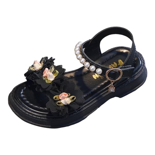 Briskorry Sandalen für Mädchen Freizeitschuhe Prinzessin Schuhe Kinderschuhe Anti-Rutsch Sommerschuhe Bequeme Riemchensandalen Atmungsaktive Strandschuhe Rutschfest pantoletten Flache Sandaletten von Briskorry