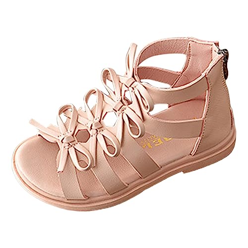 Briskorry Sandalen für Mädchen Freizeitschuhe Rutschfest pantoletten Flache Sandaletten Bequeme Riemchensandalen Anti-Rutsch Sommerschuhe Prinzessin Schuhe Kinderschuhe Atmungsaktive Strandschuhe von Briskorry