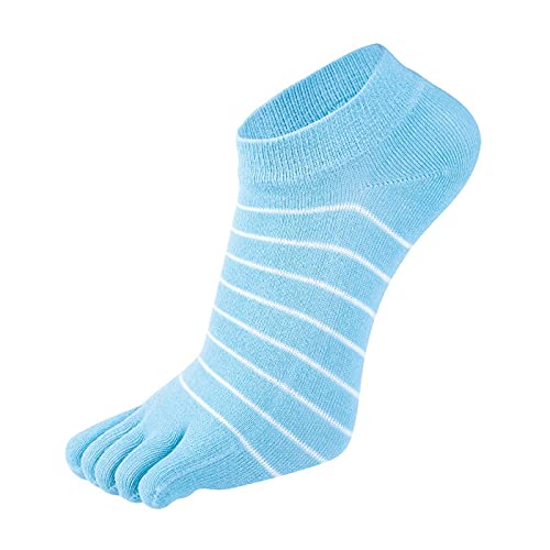 Briskorry Zehensocken Bunte Socken Damen Regenbogen Baumwolle Kuschelsocken Atmungsaktive Fünf Fingersocken Knöchel Athletic Socks von Briskorry