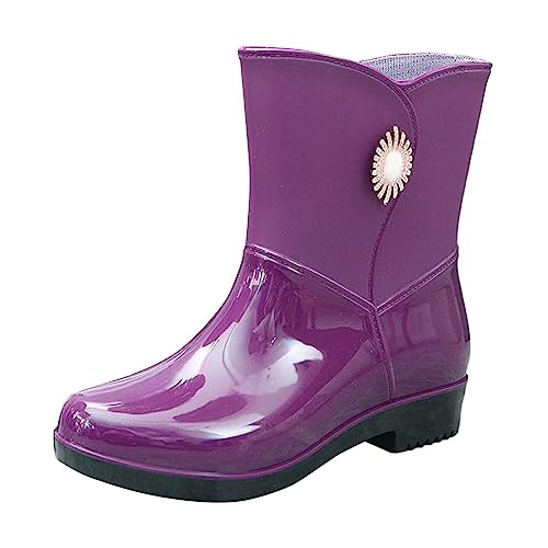 Gummistiefel Damen Halbhoch Leicht Gartenstiefel Bequem Regenstiefeletten Komfort Gartenschuhe Chelsea Boots Wasserdicht Regenstiefel für Den Außenbereich Anti-Rutsch Regenschuhe Gummistiefeletten Gummistiefel Damen Halbhoch Leicht Gartenstiefel Bequem Regenstiefeletten Komfort Gartenschuhe Chelsea Boots Wasserdicht Regenstiefel für Den Außenbereich Anti-Rutsch Regenschuhe Gummistiefeletten von Briskorry