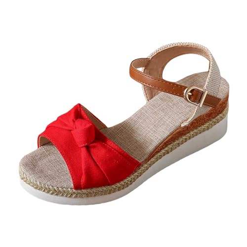 Sandalen Damen Sommer,Fischmaul Keilsandalen,Wedge Peep Toe Plateausandalen,Schnalle Riemchensandalen,Klassische Sommersandalen,Mode Strandschuhe,Licht Sandalen,Casual Damensandalen Sandaletten von Briskorry