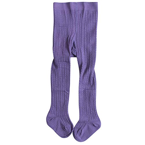 BriskyM Baby Mädchen Baumwolle Strumpf Kleinkind Süßigkeiten Farbe Strumpfhose Warme Strumpfhose Strumpfhose Socke (Lila, 2-4 Years) von BriskyM