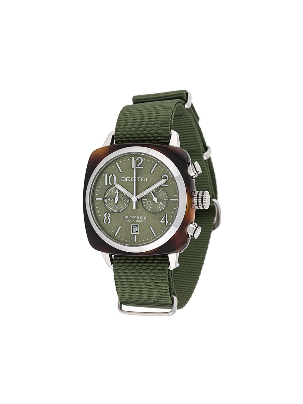 Briston Watches 'Clubmaster Classic' Armbanduhr, 40mm - Grün von Briston Watches
