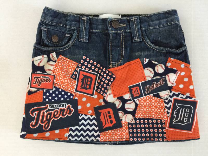 Detroit Tigers Game Day Benutzerdefinierte Damen Frauen Denim Patch Rock von BritchesNBows