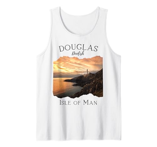 Douglas Isle of Man Souvenir Tourismus Reisen Familien Männer Junge Tank Top von British Crown Dependency Island Irish Sea Vacation