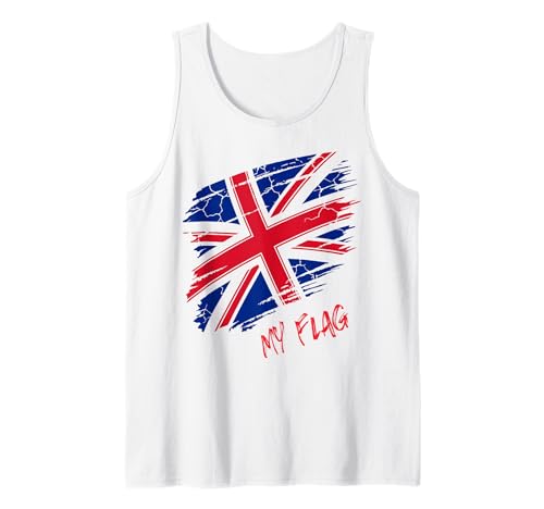 Britische Union Jack-Flagge, Großbritannien, London, Mädchen, Damen, Jungen, Herren Tank Top von British Families Proud to be English Welsh UK Flag