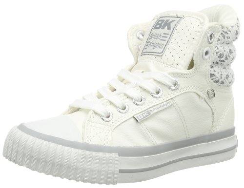 British Knights Atoll B33-3704C Unisex-Kinder Sneaker, Weiß (White/Silver 4), EU 31 von British Knights