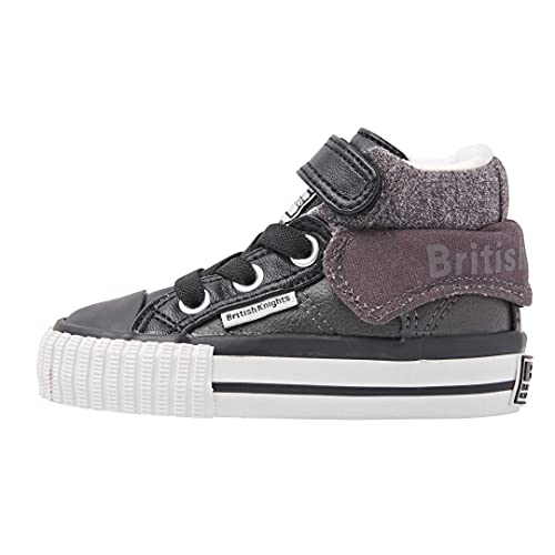 British Knights Baby-Jungen ROCO Sneaker, DK Grey/Black, 22 EU von British Knights