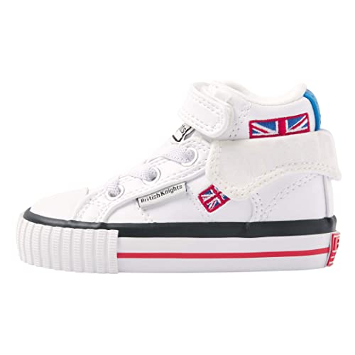 British Knights Baby-Mädchen ROCO Sneaker, Weiss/Union Jack, 25 EU von British Knights