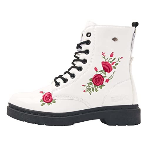 British Knights Damen Blake Fashion Boot, Weiss Rosen, 37 EU von British Knights