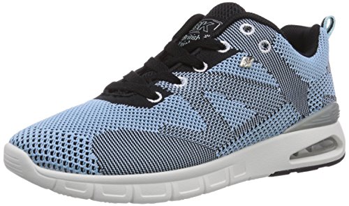 British Knights Damen Demon Sneakers, Blau (Lt.Blue/Black 12) von British Knights