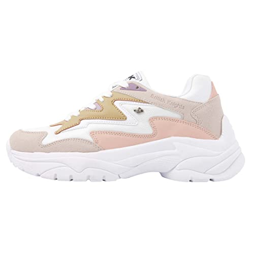 British Knights Damen Galaxy Sneaker, Beige Lachs Weiss, 36 EU von British Knights