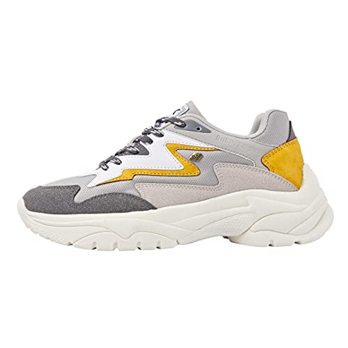 British Knights Damen Galaxy Sneaker, LT Grey/White/OCHER, 36 EU von British Knights