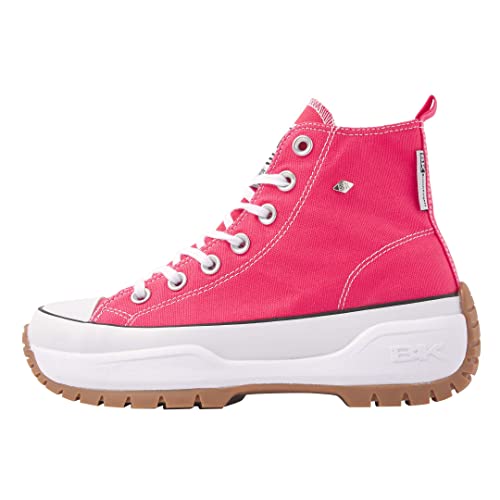 British Knights Damen Kaya MID Fly Sneaker, Hartes Rosa, 39 EU von British Knights