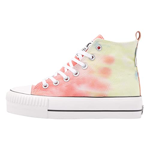 British Knights Damen Kaya MID Sneaker, Salmon/Baby Blue TIE DYE, 42 EU von British Knights