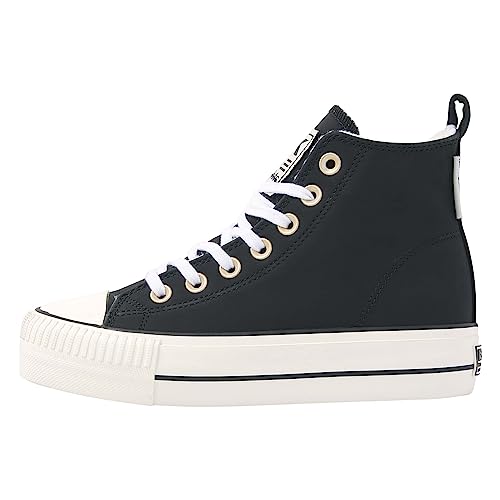 British Knights Damen Kaya MID Sneaker, Schwarz Cremeweiss, 39 EU von British Knights