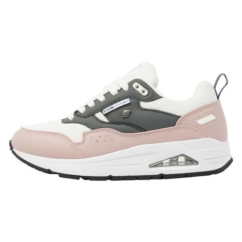 British Knights Damen Lennox Sneaker, Rosa Weiss Dunkelgrau, 36 EU von British Knights