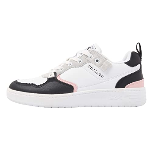 British Knights Damen MICA Sneaker, Weiß Schwarz Pink, 35.5 EU von British Knights