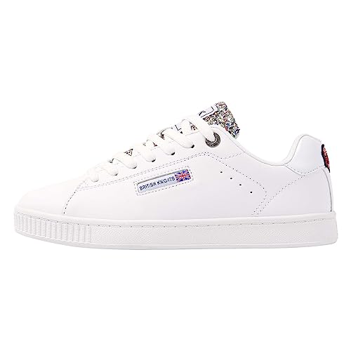 British Knights Damen Mist Sneaker, Weiss Love, 36 EU von British Knights