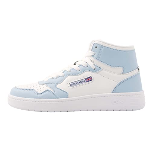 British Knights Damen NOORS MID Sneaker, Weiss Hellblau, 37 EU von British Knights