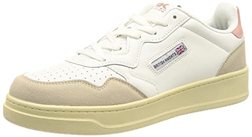 British Knights Damen NOORS Sneaker, White/LT Old PINK, 37 EU von British Knights