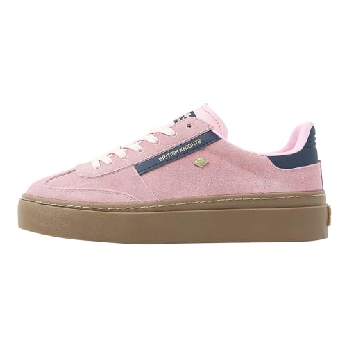 British Knights Damen Re-Issue Sneaker, Rosa/dunkelblau, 42 EU von British Knights