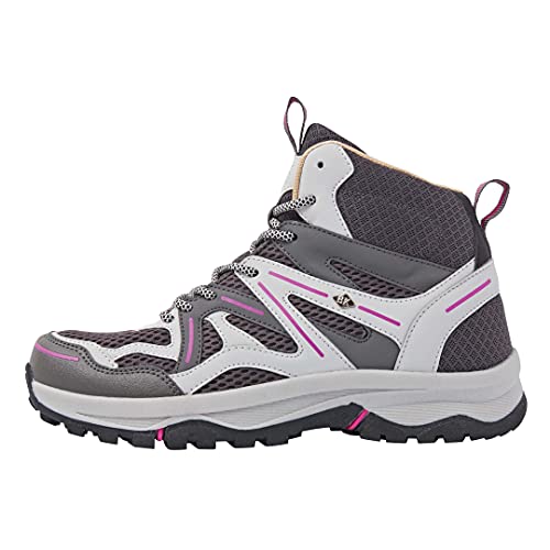 British Knights Damen Thorn MID Sneaker, DK Grey/LT Grey/PINK, 36 EU von British Knights