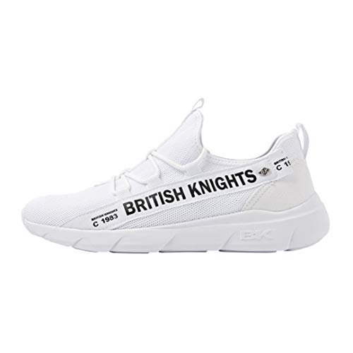 British Knights Herren BENNET Sneaker, Weiss Schwarz, 43 EU von British Knights