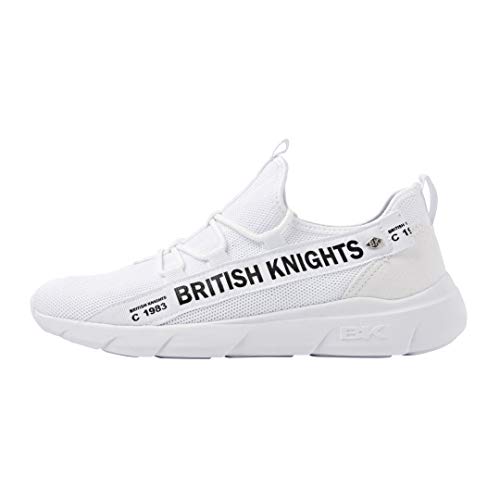 British Knights Herren Bennet Sneaker, Weiss Schwarz, 46 EU von British Knights