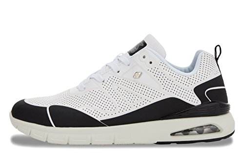 British Knights Herren Demon Low-Top, Blanc Noir, 45 von British Knights