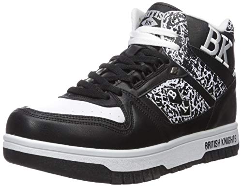 British Knights Herren Kings SL Sneaker, Schwarz/Weiß/EL, 43 EU von British Knights