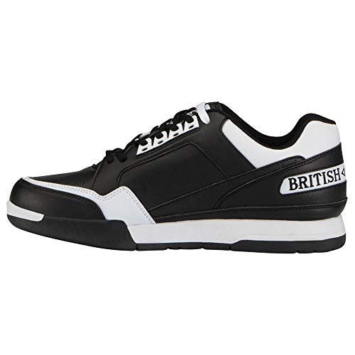 British Knights Herren Metros Sneaker, schwarz/weiß, 44 EU von British Knights