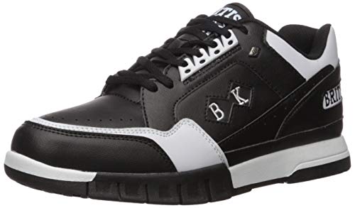 British Knights Herren Metros Fashion Sneaker, schwarz/weiß, 45 EU von British Knights