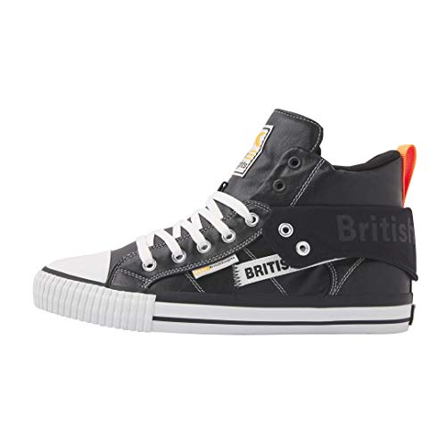 British Knights Herren ROCO Tag Sneaker, Black Neon Orange, 45 EU von British Knights