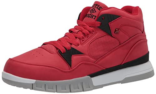 British Knights Herren Virga Fashion Sneaker, Rot/Schwarz/Grau/Weiß, 43 EU von British Knights