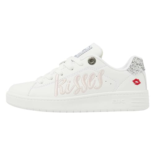 British Knights Jungen Mädchen Mist Sneaker, Weiss Weiss Kisses, 28 EU von British Knights