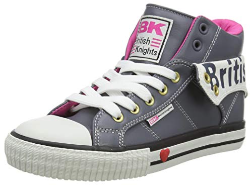 British Knights Mädchen Roco Sneaker, Dk Grey Fuchsia, 38 EU von British Knights