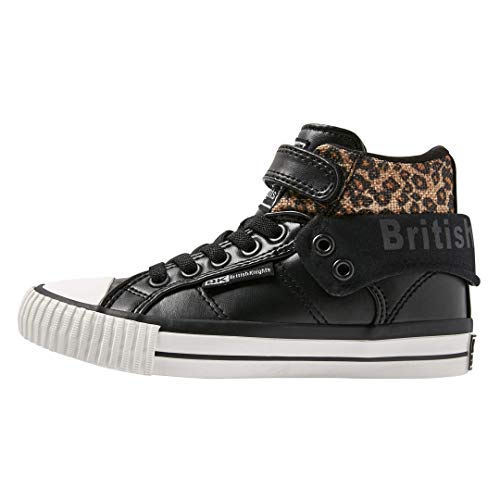 British Knights ROCO Sneaker, SCHWARZ/BRAUN Leopard, 31 EU von British Knights
