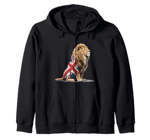 Großer Löwe in britischen Farben Kostüm für Erwachsene und Kinder Kapuzenjacke Großer Löwe in britischen Farben Kostüm für Erwachsene und Kinder Kapuzenjacke von British Lion Outfit